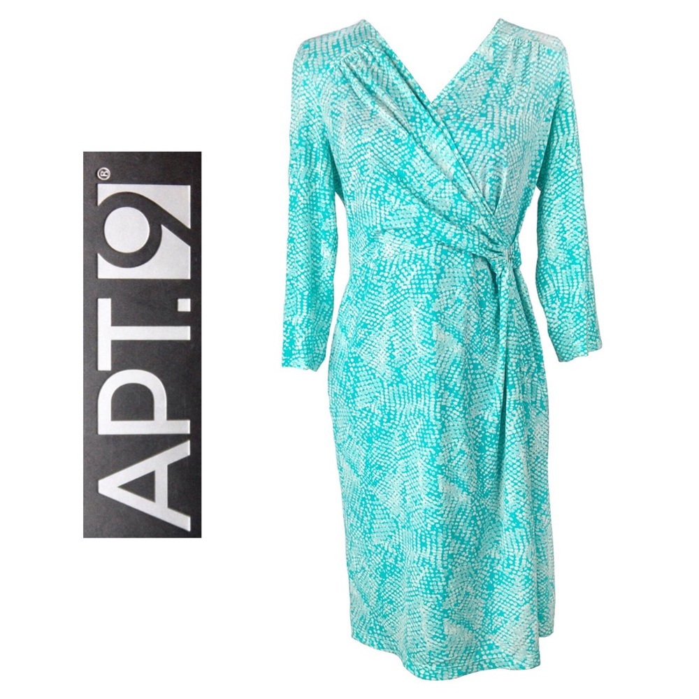 APT. 9 Python Faux Wrap Dress